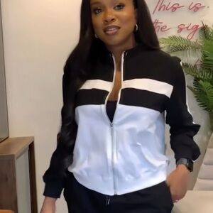 Stylish Black and White Women's Jacket
